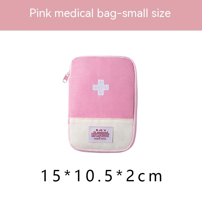 Oxford Cloth Portable Portable First-aid Kit Medicine Buggy Bag Small Medicine Bag Travel Storage First Aid Kits Macaron Color
