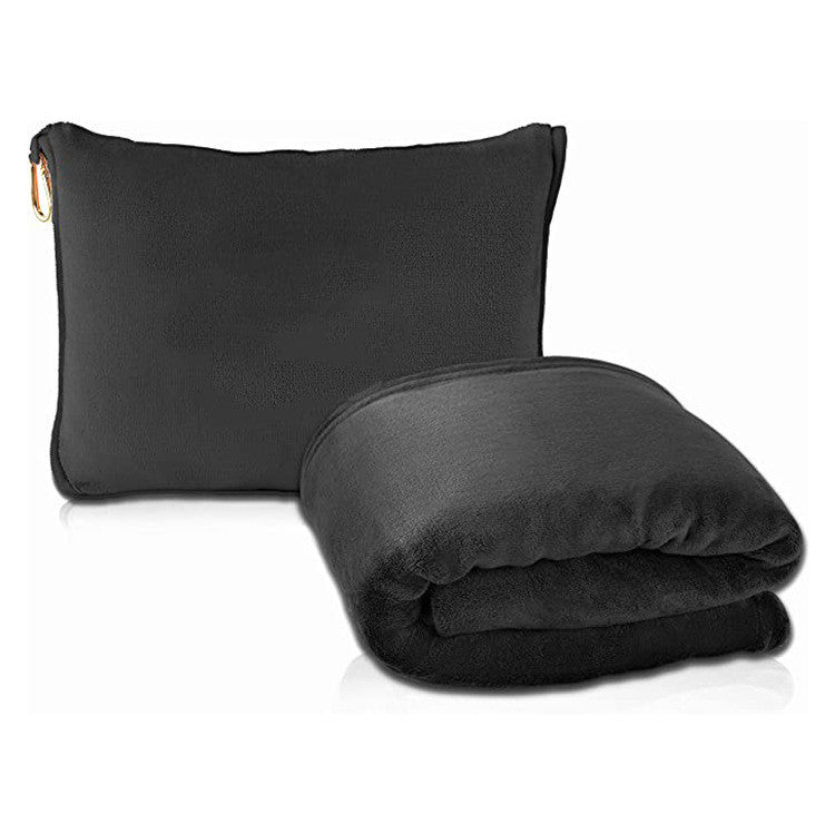 Multifunctional Travel Storage Double-sided Velvet Blanket